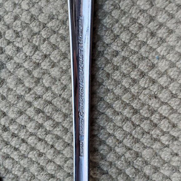 Lot 6 Vintage Reed & Barton CREST Rebacraft Teaspoons Stainless Japan Flatware - Picture 5 of 5